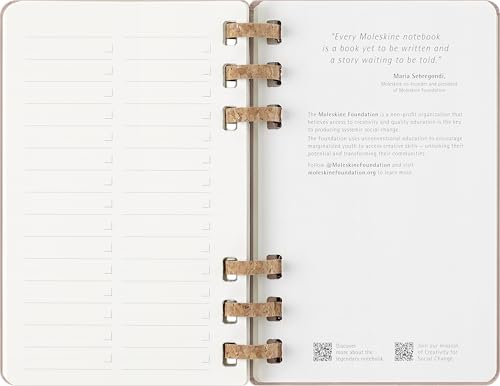 Moleskine Life Planner 2026, Agenda Settimanale e Mensile Spiral 12 Mesi, Copertina Rigida e Chiusura Elastica, Colore Almond, Formato Large 13x21 cm - immagine 17