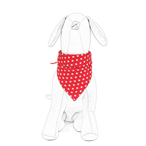 POPETPOP Cane Rosso Bandana Triangolo Bavaglini