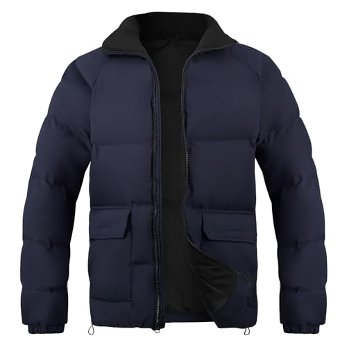 WEEN CHARM Men's Winter Puffer Bubble Coat Water-Resistant Insulated Jacket