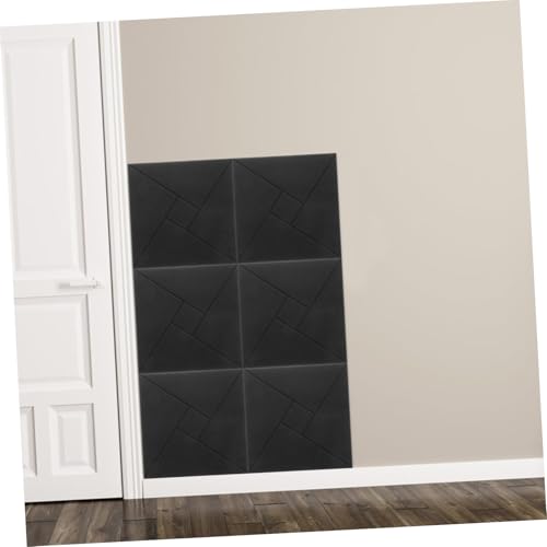 BESTonZON 6pcs paneles acústicos autoadhesivos para absorción de sonido para estudio en casa reducción de ruido acolchado de pared para mayor claridad de audio y para salas de grabación y dormitorios miniatura 4