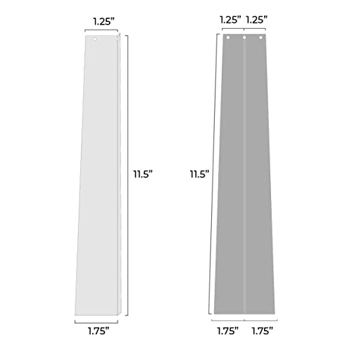 Interwebz Distributing 10 Pack 1.75 Inches X 1.75 Inches X 11.5 Inches Primed Aluminum Siding Corners Wood Grain Finish #TOP3