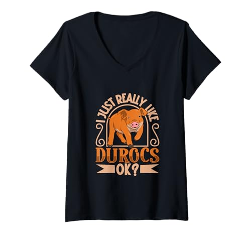 Se siete amici dei maiali Duroc, questo motivo con slogan sui maiali è proprio quello che fa per voi.