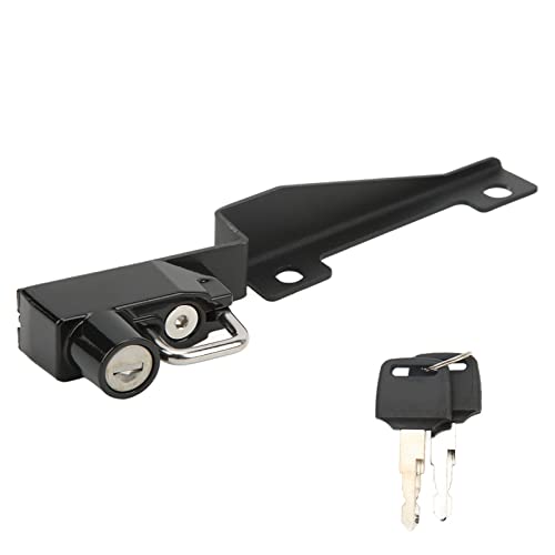 Lucchetto per casco moto Lucchetto di sicurezza per casco in alluminio CNC ad alta resistenza nero con 2 chiavi per CRF1000L Africa Twin DCT 2018 2022 e CRF1000L Africa Twin