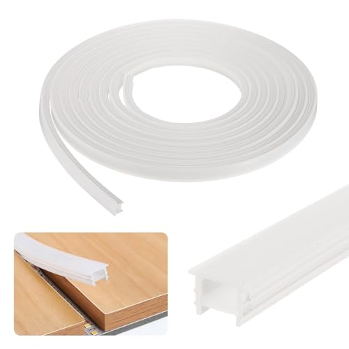uxcell 16.5ft/5m LED Diffuser Channel 12x10mm for 8-10mm Light Strips