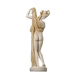 dea afrodite kallipygos alabastro tono oro statua greca scultura 25 cm