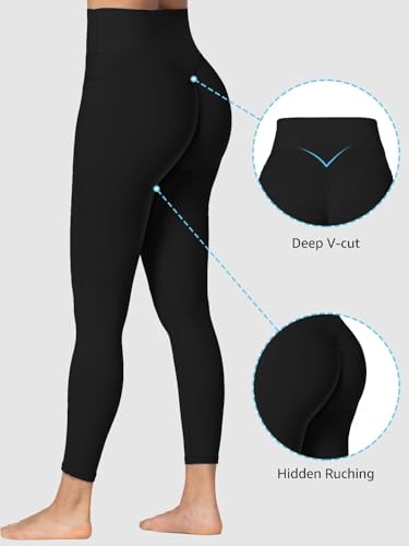 Sunzfly Invisible Butt Scrunch Workout Leggings with Pockets for Women, No Front Seam Gym Yoga Pants with Tummy Control2