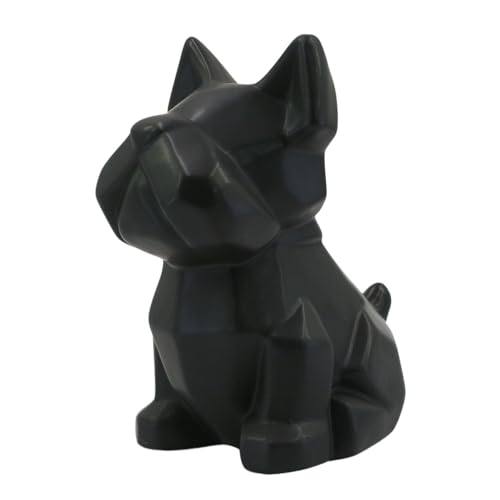 Tirelire Chien - Moderne - en Céramique - 18 cm (Noir)