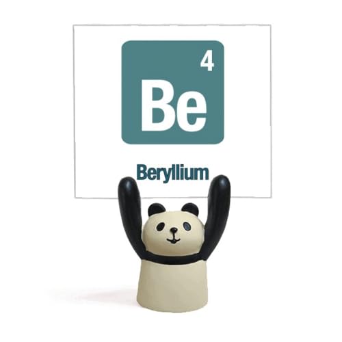 Support pour mémo panda Be Beryllium Checal Element Chem bureau