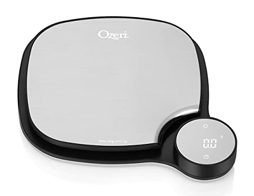 Ozeri Stainless Steel Kitchen Scale, 0.1 G (0.01 Oz) Weighing Technology, Black #TOP3