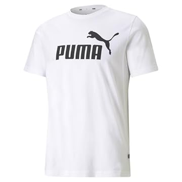 Puma Ess Logo Tee T-shirt, White, XL Uomo