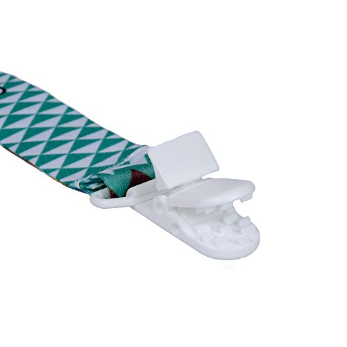 Clingo Prendedor De Chupeta Zig Zag Colorido - Kit 2 Unid Multicor
