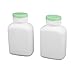 New Lon0167 250ml HDPE Featured Plastic Rectangle Shaped reliable efficacy Laboratory Experiment Bottle White 2pcs(id:4bb 2d a0 773)