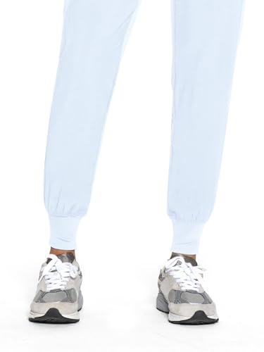 Image of COZYFIT Womens Scrub Pants - Soft Stretch Yoga Style with 5 Pockets, Slim Fit Jogger Scrubs Pants for Women