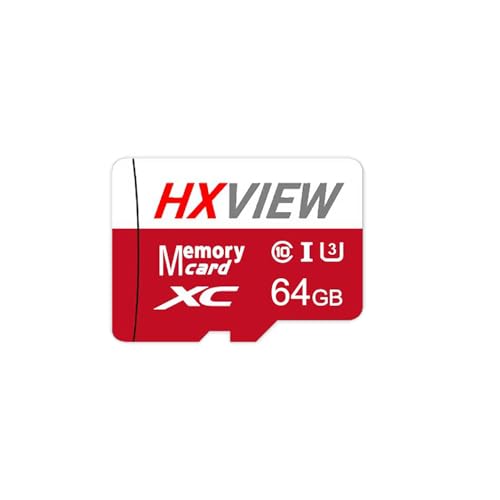HXVIEW 64GB Micro SDXC UHS-I �������[�J�[�h �ǂݎ�葬�x�ő�100MB/�b U3 C10 V30 �h�ƃJ���� �h���C�u���R�[�_�[ �A�N�V�����J���� �X�}�[�g�t�H�� �^�u���b�g�p
