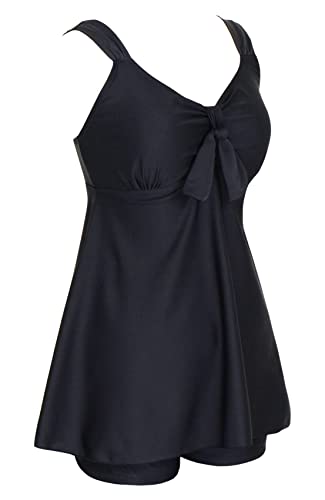 DANIFY Plus Size Swimsuit for Women Tankini Swimdress Tummy Control Swimwear Two Piece Bathing Suit with Shorts2