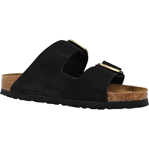 Image of BIRKENSTOCK Arizona Big Buckle 1023290 Sandals Black Nubuck N
