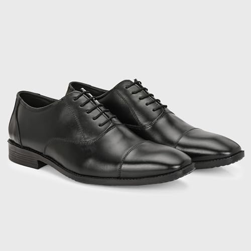 Image of Blue Leather by Centrino Genuine Leather Slip-On Men's Formal Shoe |Stylish with Soft Cushioned Insole |Trendy Non Lace-Up Design |Durable Leather with Anti-Skid Sole | Perfect for Formal Wear (4021)