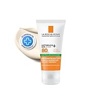 La Roche-Posay Anthelios Airlicium, Protetor Solar Facial Antioleosidade FPS80 com Controle de Oleosidade, Efeito Matte, Cobertura Uniforme e Toque Seco Sem Cor 40g