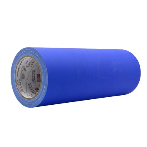Image of WOD GTC12 Gaffer Tape, Dark Blue Low Gloss Finish Film, 12 inch x 60 ft. (Pack of 4) Residue Free, Non Reflective Cloth Fabric, Secure Cords, Water Resistant, Photography, Filming Backdrop