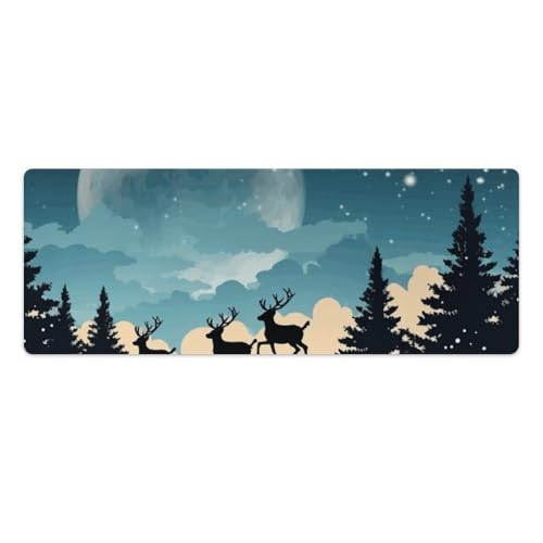 Tapis de souris de jeu étanche grand format avec base antidérapante