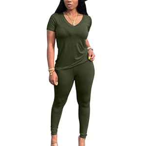 Lounge Sets for Women 2 Piece Summer Casual Jogger Workout Outfits Short Tops Long Pant Sweat suit leggings set