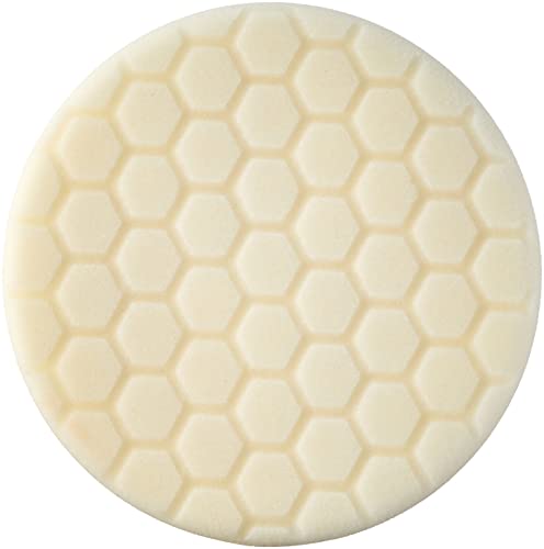 Image of Chemical Guys, Hex-Logic Light-Medium Polishing Pad, White, 6.5 in for 6 in | For paint correction and swirl removal, 6 inch backing plates, dual action polisher, for fine swirls and water spots