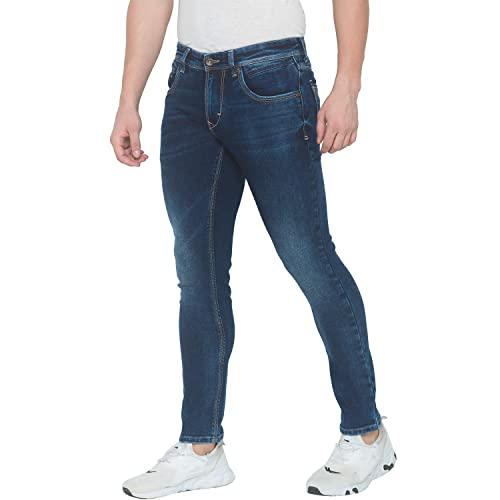 Image of spykar Men's Cotton Kano Mid-Rise Jeans (MANK-01BB-070)