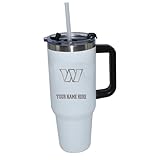 The Memory Company Washington Commanders Personalized White 40oz. Colossal Tumbler