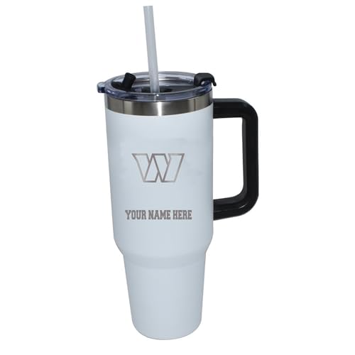 The Memory Company Washington Commanders Personalized White 40oz. Colossal Tumbler