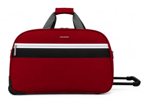 Image of Aristocrat Polyester Lightweight Travel Wheel Duffle Trolley with 3 Years International Warranty-52 Cm