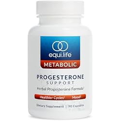 Equilife Progesterone Support for Women, Non GMO Herbal Blend, 90 Capsules | Black Cohosh & Passion Flower | Ease Menopausal Symptions | Promote Healthier Cycles | Boost Mood | Dairy, Soy & Gluten Free