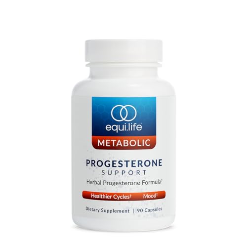 Equilife Herbal Progesterone Support for Women with Black Cohosh & Passion Flower -Ease Menopausal Symptoms, Promote Healthier Cycles, Boost Mood, Vegan, Non-GMO, Gluten, Dairy & Soy Free, 90 Capsules