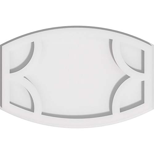 Image of Ekena Millwork CMP14X9KY Kailey Architectural Grade PVC Contemporary Urethane Ceiling Medallions 14 inchW x 9 3 /8 inchH x 7 1 /2 inchC x 1 inchP