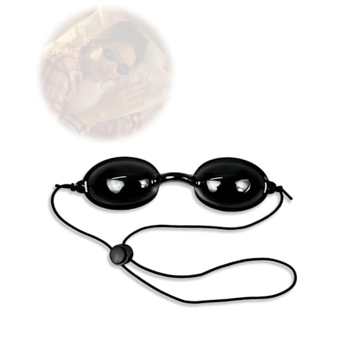 YzmrBdqc Gafas solarium, gafas de bronceado de seguridad, gafas de protección UV, parche duradero para los ojos, gafas de protección de luz, gafas de protección ocular de instrumentos de belleza, para