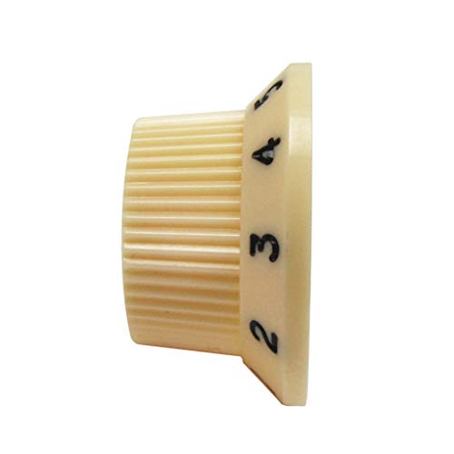 FLEOR 2T1V ST Guitar Control Knobs 2 Tones 1 Volume for Electric Guitar Parts Cream with Black Letter, cream, black letter - Image 4