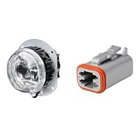 Hella 1N0 011 988-061 LED-Nebelscheinwerfer - 90mm Performance L4060-24/12V + 8JA 201 022-042 Steckgehäuse - 4-polig - Menge: 10