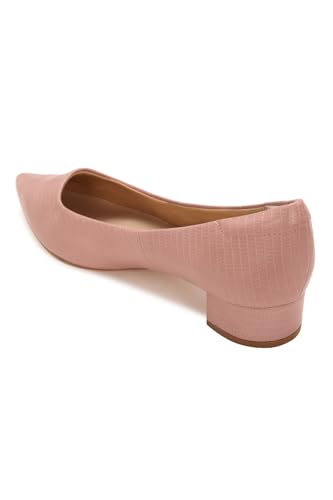 Image of Allen Solly Dusty Rose Pink Textured Pumps