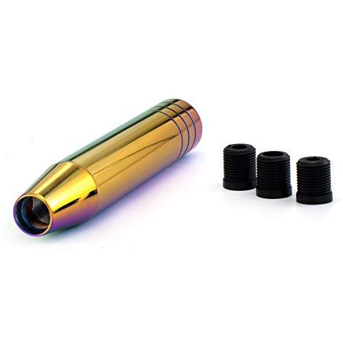 Thruifo 7.09" Gear Stick Shifter Knobs, Long Weighted Car Shift Handle Knob With Aluminum Alloy Fit Most Manual Automatic Transmissions, Multicoloured #TOP4