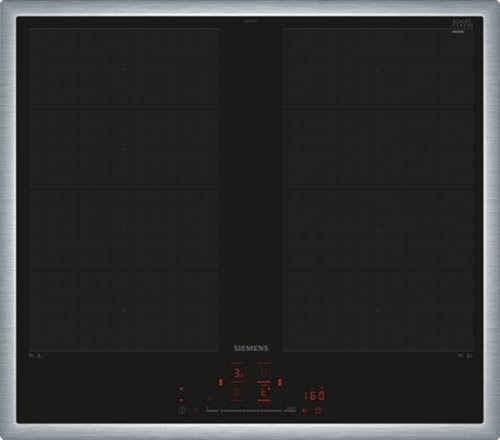 Siemens EX645HXC1E iQ700 Plaque à induction, intelligente, 60 cm, noire, avec cadre,...