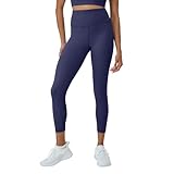 Hanes Women's Moves 7/8, Soft Moisture-Wicking Leggings with Internal Pocket, 25', Imperial Indigo, Medium