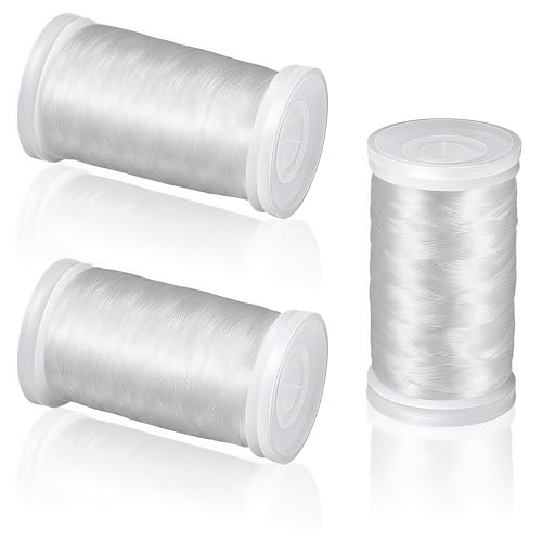 Hilo de Nylon Invisible Transparente 3 Rollos 200M 0.15mm miniatura 1