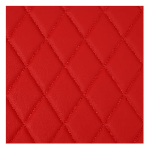 Similicuir tissu doux en cuir rouge de 160 cm pour chaises de salle à manger et sellerie auto