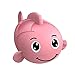 Xzbling Jouet De Bain Bébé, Toddler Douche Wind Up Poisson De Baignade Flottante, Coffre-Fort ABS Toys d'eau pour Garçon Filles Au-Dessus De 1 Ans, Poisson Rose Jaune