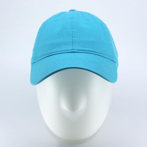 Image of Classic Washed Cotton Baseball Cap - Vintage Adjustable Dad Hat, Curved Bill for Men Women, Outdoor Everyday Wear