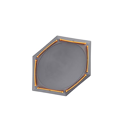 IOIUSKKU Burst Gyro Juguetes para niños Arena Disk Boys para Beyblade para Spinning Top Plastic Stadium Battle Plate Toy Kids Home Accs, Gris Hexagonal