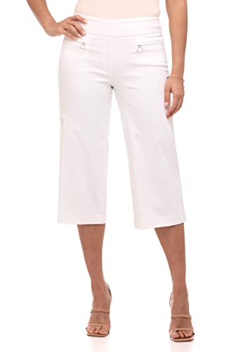 Rekucci Women's EcoCosy Comfort Modern Cargo Capri Pant