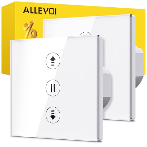 Allevoi Interruptor de Persiana Inteligente con control por Porcentaje, 80 * 80mm...