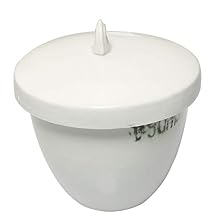 Laboratory Porcelain Crucible with Lid, Lab Equipment Porcelain Crucible, 50mL Capacity