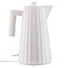 Alessi Plissè MDL06 W/UK - Bollitore Elettrico di Design in Resina Termoplastica, Presa Inglese, 170 cl, Bianco