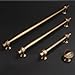 POVEFONK 10 Pack 5 inch Champagne Bronze Kitchen Cabinet Handles Cabinet Pulls Gold Drawer Pulls Kitchen Cabinet Hardware Handles Dresser Handles